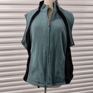 Woolrich | Blue & Black Women's Fleece Vest Size 2XL